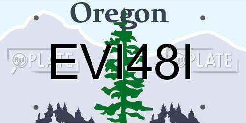 EVI48I Oregon License Plate