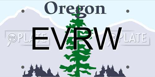 EVRW Oregon License Plate