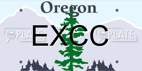 EXCC Oregon License Plate