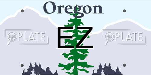 EZ Oregon License Plate