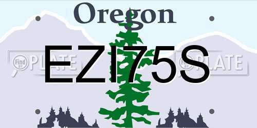 EZI75S Oregon License Plate