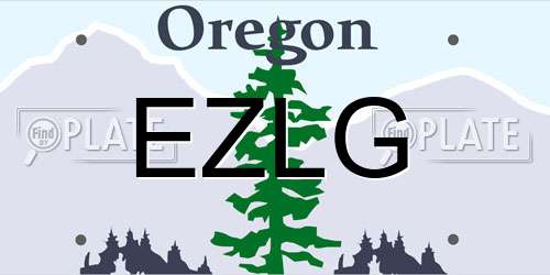 EZLG Oregon License Plate