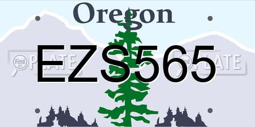 EZS565 Oregon License Plate