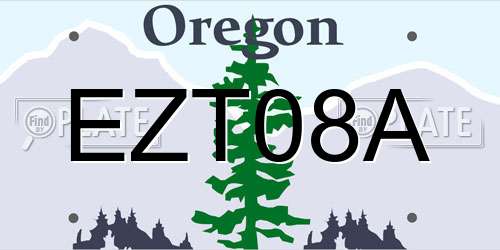 EZT08A Oregon License Plate