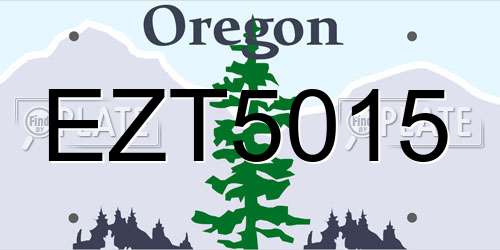 EZT5015 Oregon License Plate