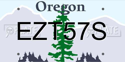 EZT57S Oregon License Plate