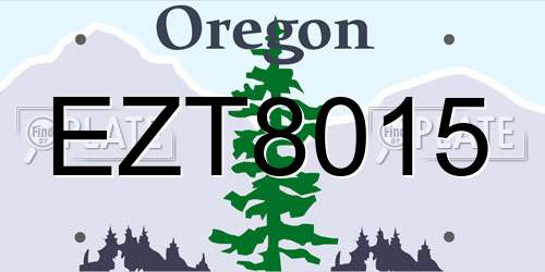 EZT8015 Oregon License Plate