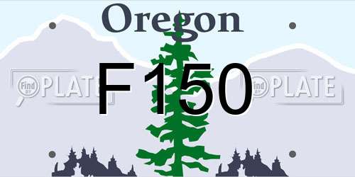 F150 Oregon License Plate