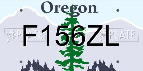 F156ZL Oregon License Plate
