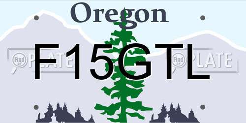 F15GTL Oregon License Plate
