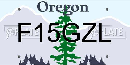 F15GZL Oregon License Plate