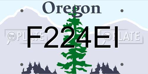 F224EI Oregon License Plate