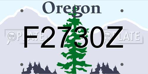 F2730Z Oregon License Plate