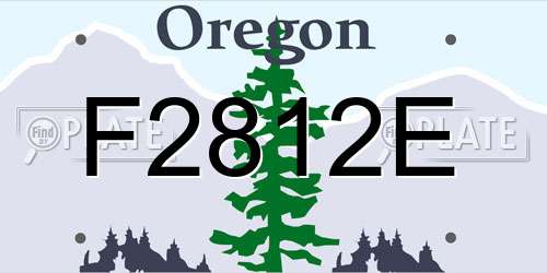 F2812E Oregon License Plate