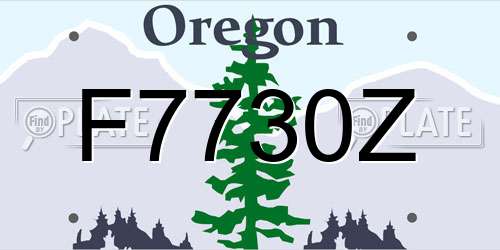 F7730Z Oregon License Plate