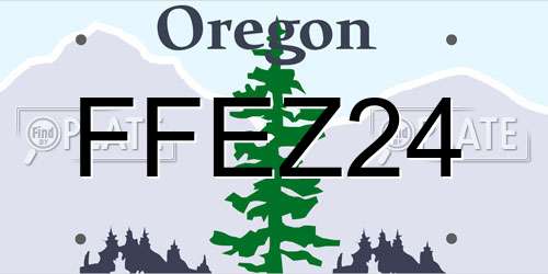 FFEZ24 Oregon License Plate