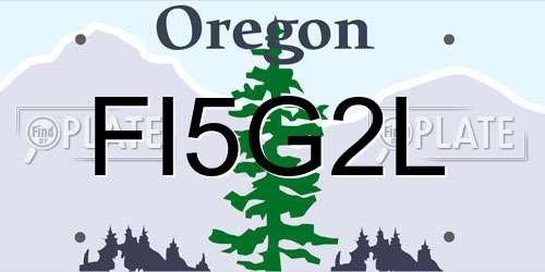 FI5G2L Oregon License Plate