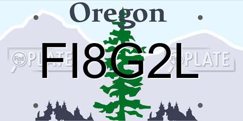FI8G2L Oregon License Plate