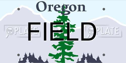 FIELD Oregon License Plate