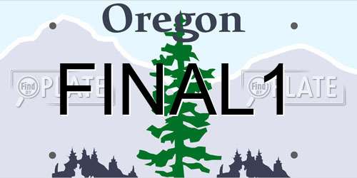 FINAL1 Oregon License Plate