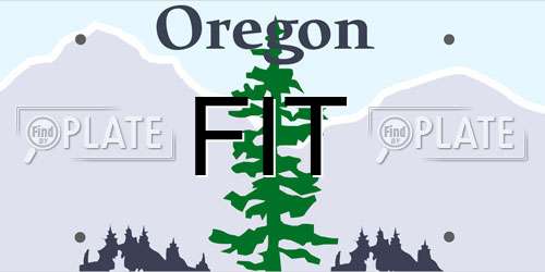 FIT Oregon License Plate