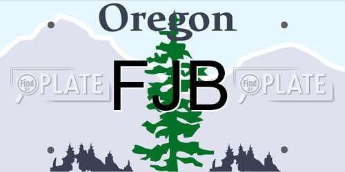FJB Oregon License Plate
