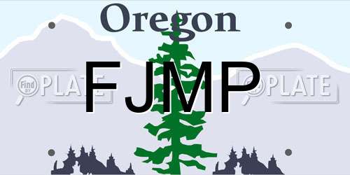 FJMP Oregon License Plate