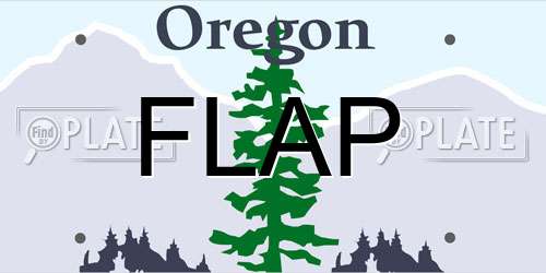 FLAP Oregon License Plate