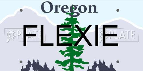 FLEXIE Oregon License Plate