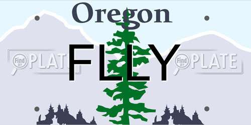 FLLY Oregon License Plate