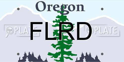 FLRD Oregon License Plate