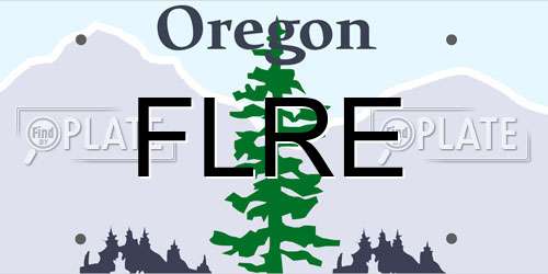 FLRE Oregon License Plate