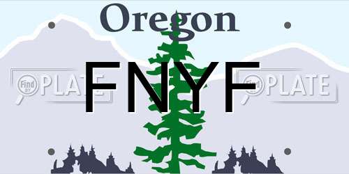FNYF Oregon License Plate