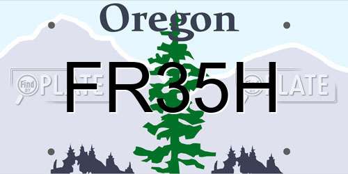 FR35H Oregon License Plate