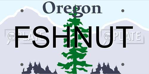 FSHNUT Oregon License Plate