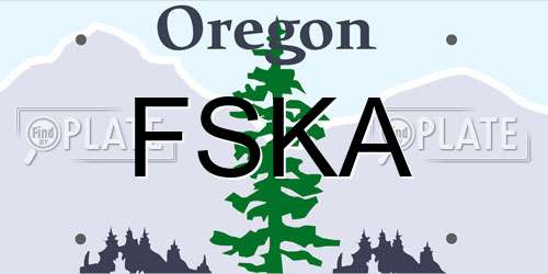FSKA Oregon License Plate