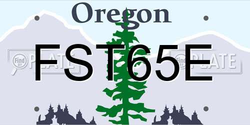 FST65E Oregon License Plate