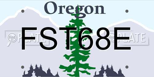 FST68E Oregon License Plate