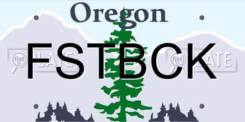 FSTBCK Oregon License Plate