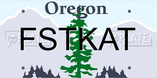 FSTKAT Oregon License Plate