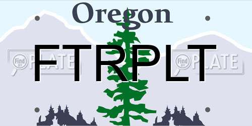 FTRPLT Oregon License Plate