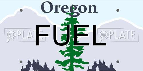 FUEL Oregon License Plate