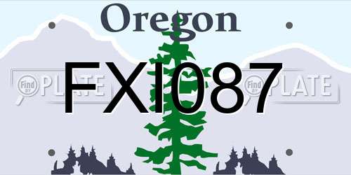 FXI087 Oregon License Plate