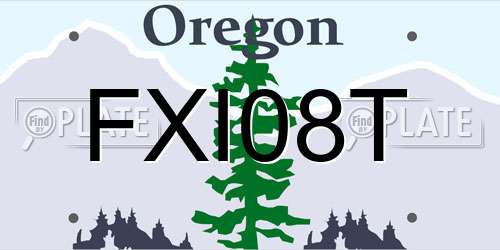 FXI08T Oregon License Plate