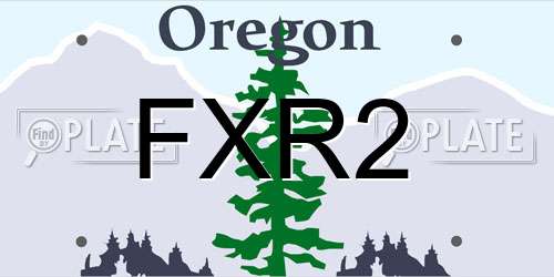 FXR2 Oregon License Plate