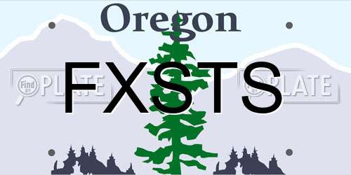 FXSTS Oregon License Plate