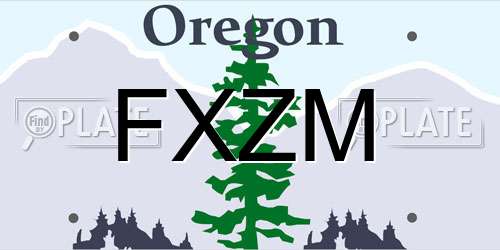 FXZM Oregon License Plate