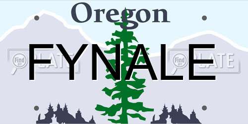 FYNALE Oregon License Plate