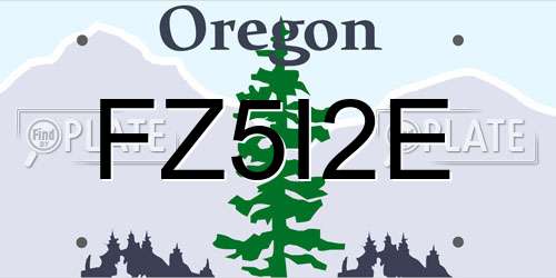 FZ5I2E Oregon License Plate