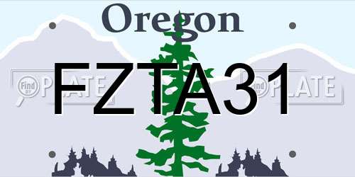 FZTA31 Oregon License Plate